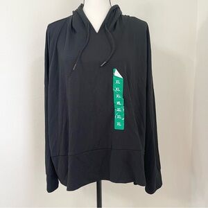 NWT MONDETTA Womens Black Sweater Hoodie. Size XL